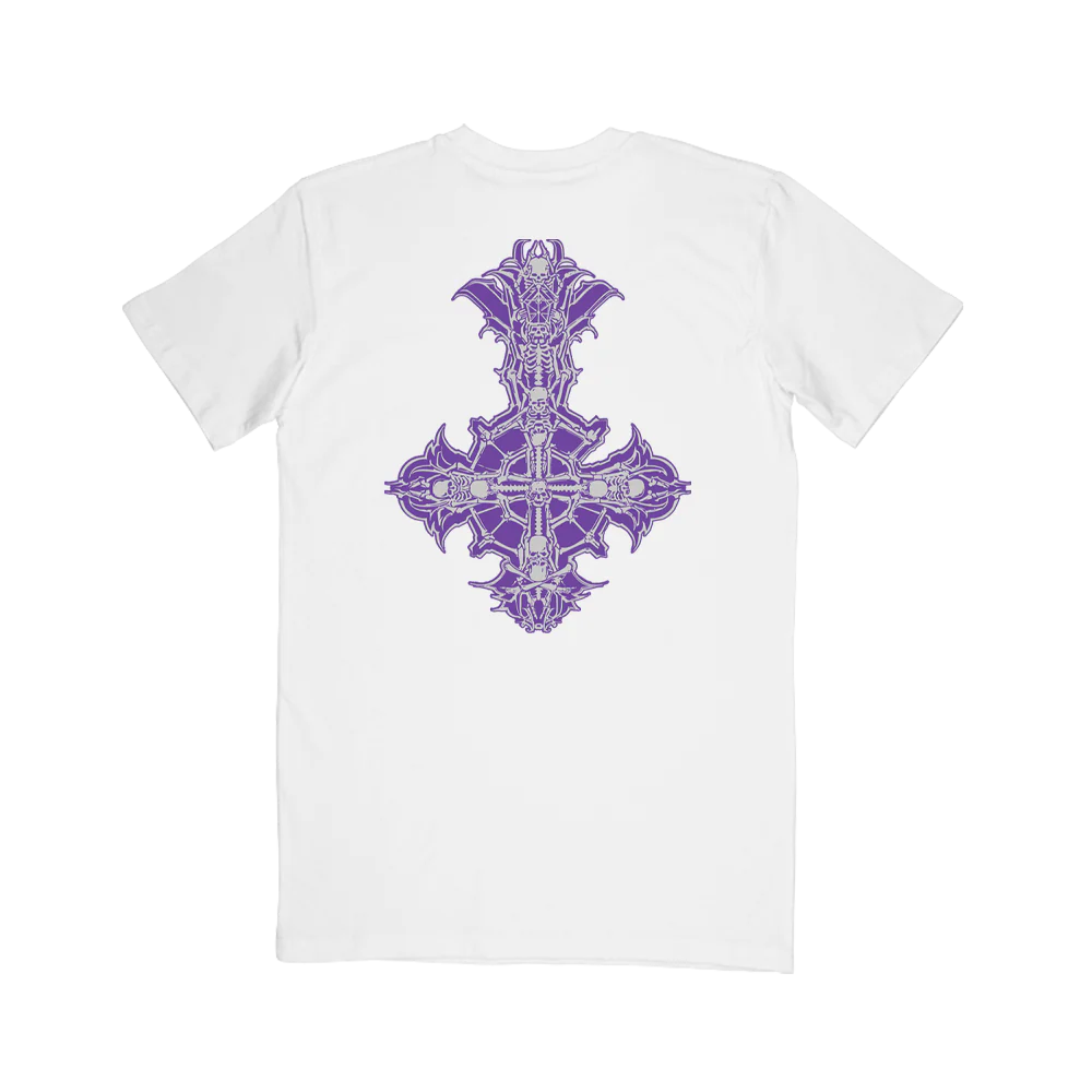 Chrome Purple Skeletá Tee - Image 3